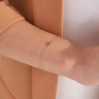 Aria Green Sapphire Rose Gold Bracelet