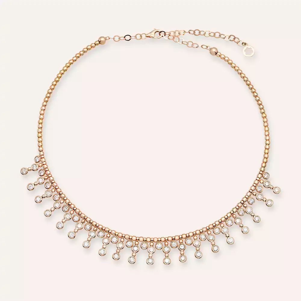 Arin Diamond Rose Gold Necklace