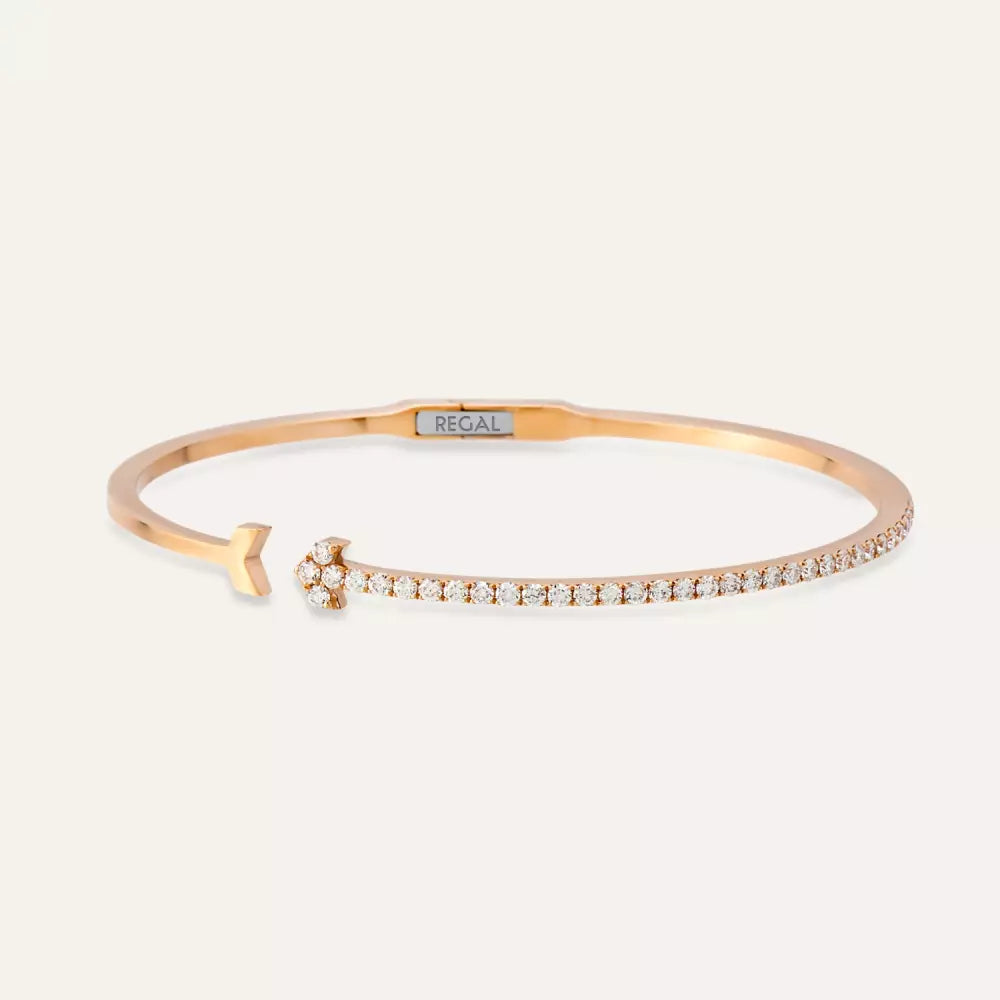 Arrow 1.20 CT Diamond Bangle Bracelet