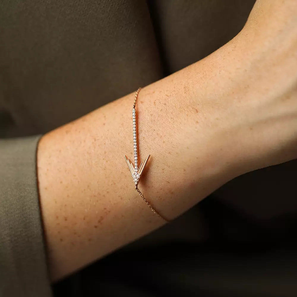 Luvia Diamond Rose Gold Bracelet