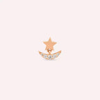 Aster Diamond Rose Gold Single Earring