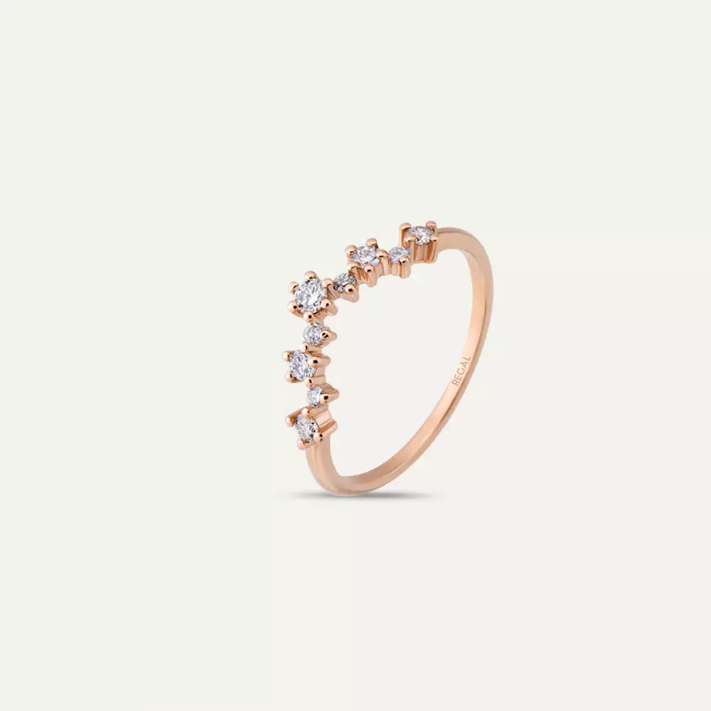 Aster Diamond Rose Gold Ring