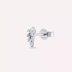 Swift Diamond White Gold Single Earring