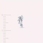 Swift Diamond White Gold Single Earring