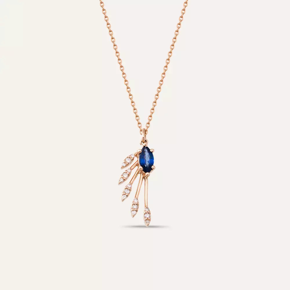 Swift Diamond and Sapphire Necklace