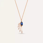 Swift Diamond and Sapphire Necklace