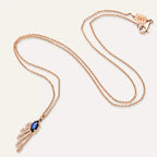 Swift Diamond and Sapphire Necklace