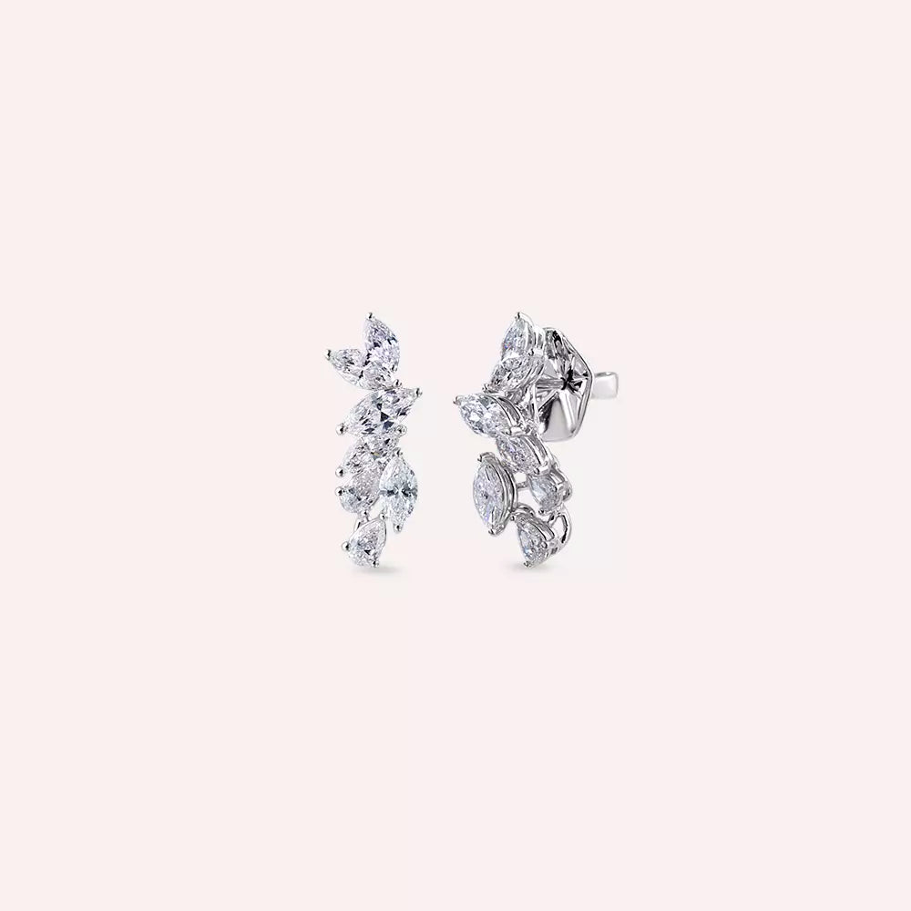 Astra Diamond White Gold Earrings