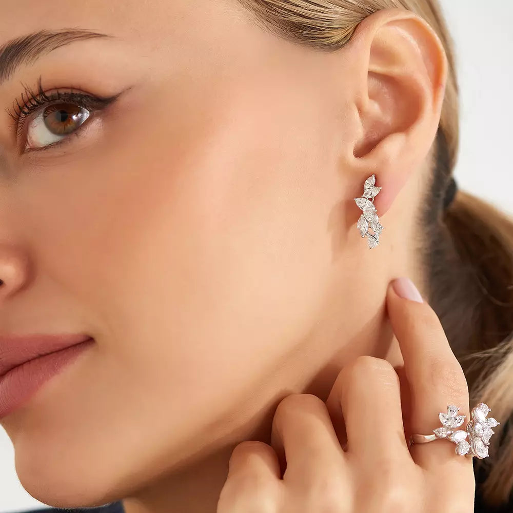 Astra Diamond White Gold Earrings