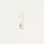 Axle 0.25 CT Diamond Rose Gold Single Earring
