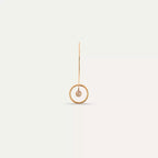 Axle 0.25 CT Diamond Rose Gold Single Earring