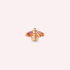 Maya Multicolor Sapphire Rose Gold Single Earring