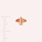Maya Multicolor Sapphire Rose Gold Single Earring