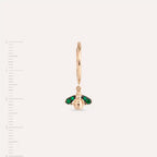 Maya Emerald Rose Gold Earrings