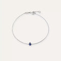 Bella Pear Cut Sapphire White Gold Bracelet