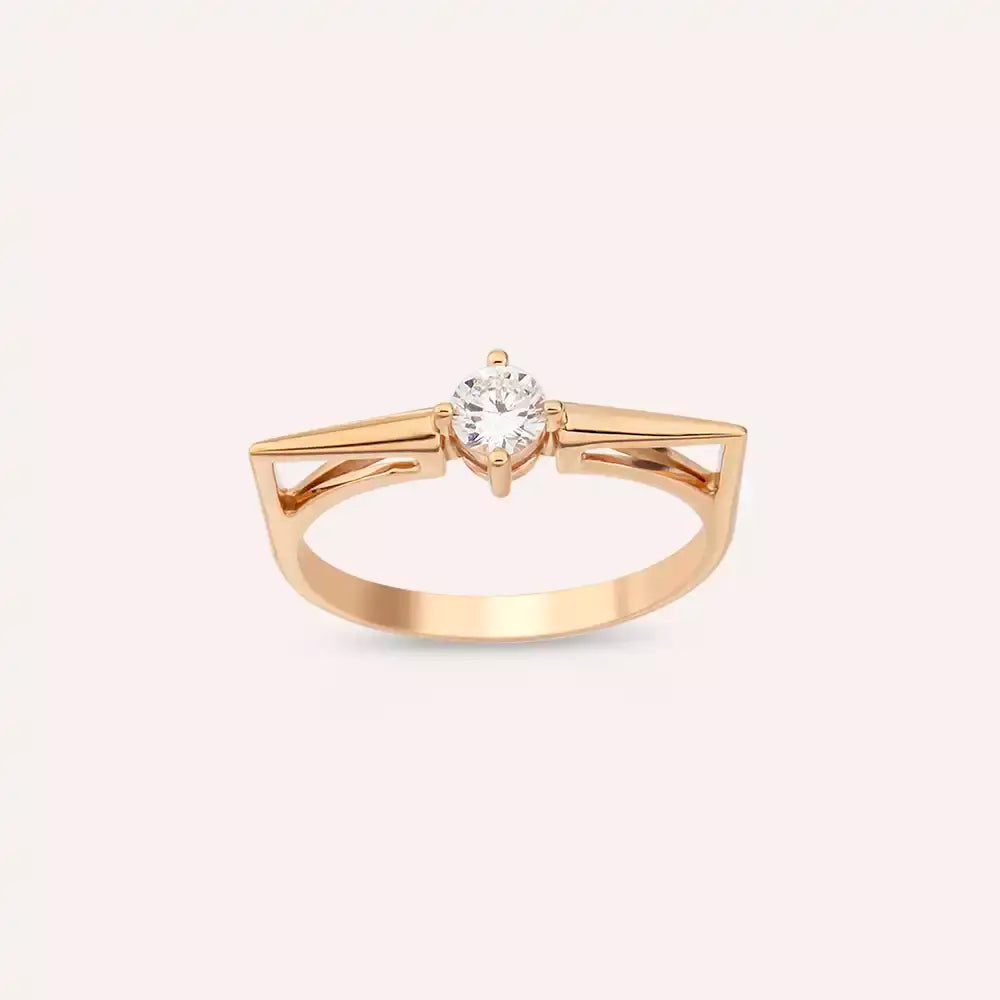 Lumia 0.25 CT Diamond Rose Gold Ring