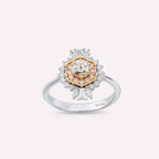 Biana Trapeze Cut Diamond White Gold Ring
