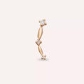 Bind Pırlanta Taşlı Rose Altın Piercing