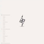 Bolt Single Earring with Diamond Stone