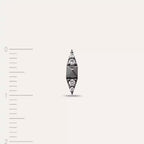 Black Peak Diamond White Gold Single Earring