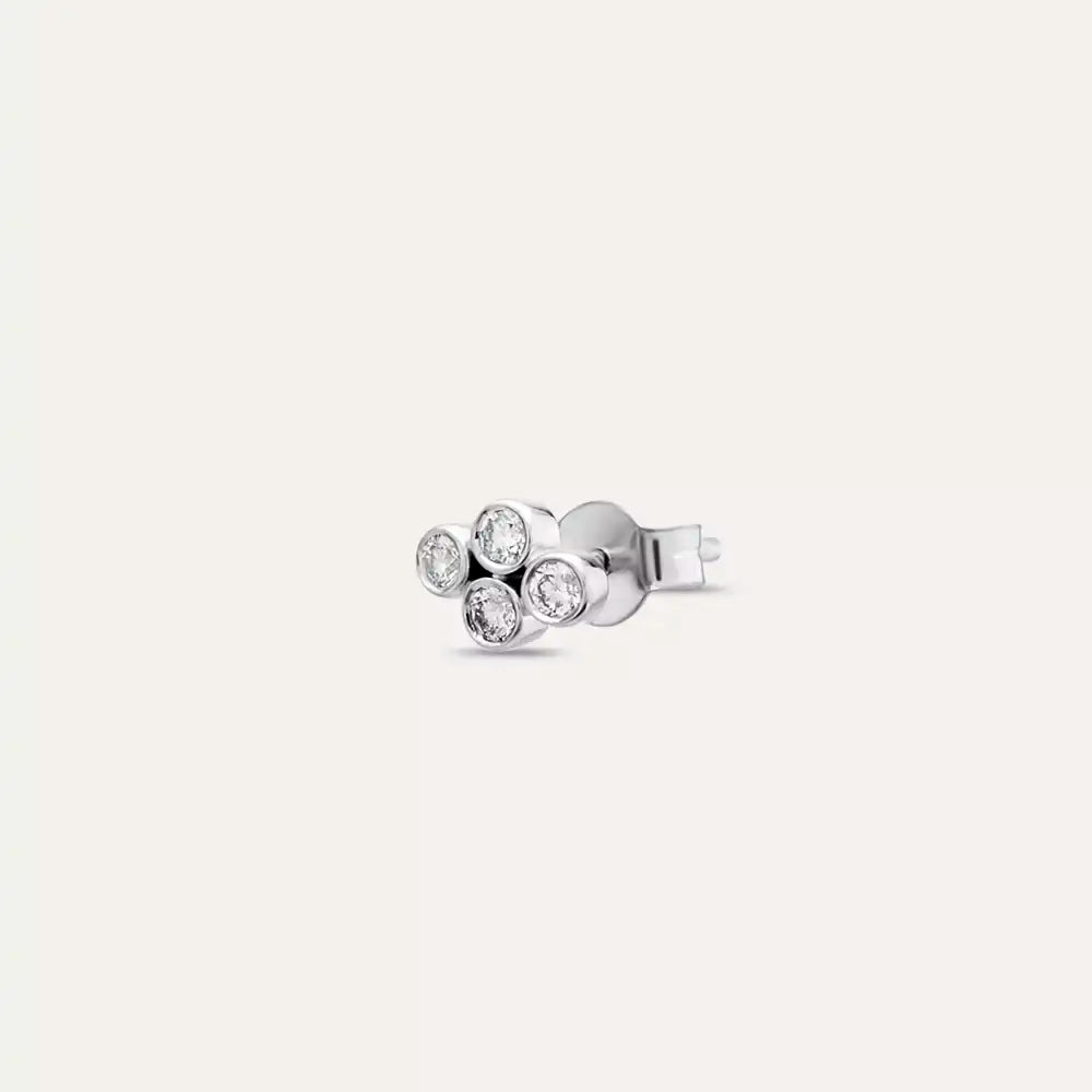 Dots Cloud Diamond Mini Single Earring