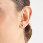 Dots Four Diamond Mini Single Earring