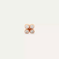Dots Frame Diamond Rose Gold Single Earring
