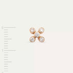 Dots Rose Diamond Single Earring