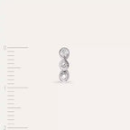 Dots Three Diamond Mini Single Earring