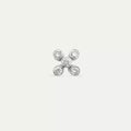 Dots White Diamond Single Earring