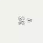 Dots White Diamond Single Earring