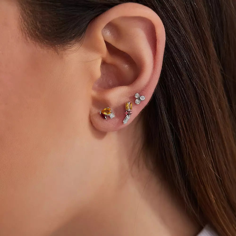 Blissy Diamond White Gold Mini Single Earring