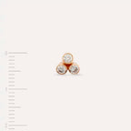 Blissy Diamond-Embellished Rose Gold Single Earring