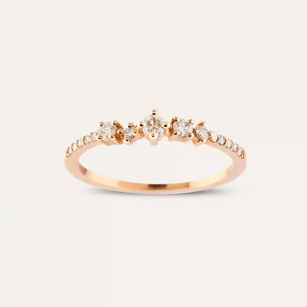 Fable Diamond Rose Gold Ring