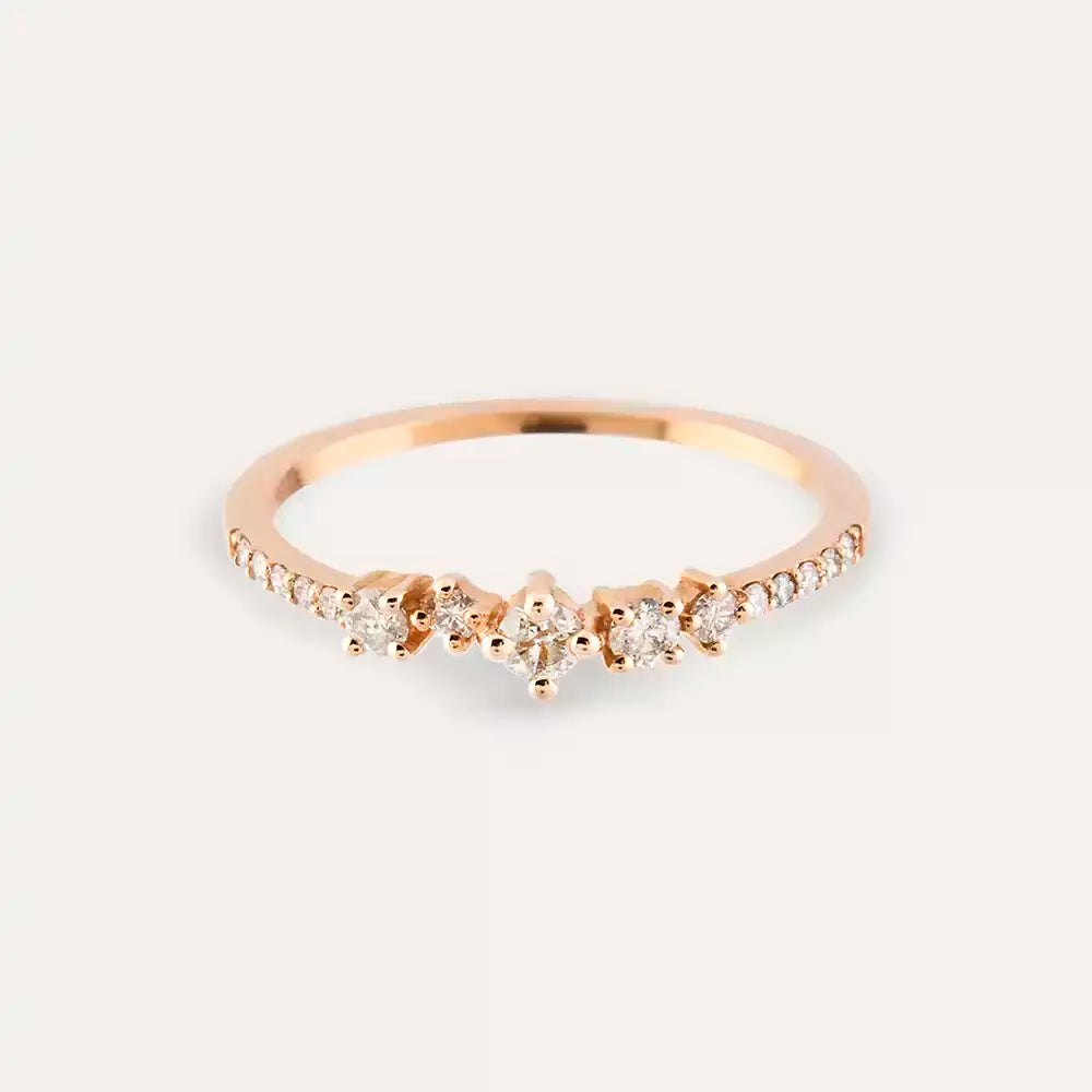 Fable Diamond Rose Gold Ring