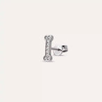Bony Diamond White Gold Single Earring