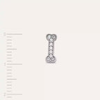Bony Diamond White Gold Single Earring