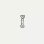 Bony Diamond White Gold Single Earring
