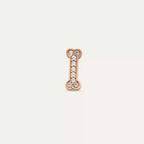 Bony Diamond Rose Gold Single Earring