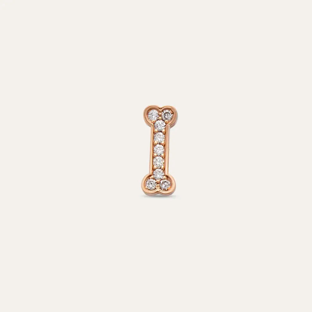 Bony Rose Gold Diamond Piercing