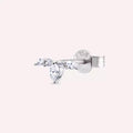 Brine Diamond White Gold Single Earring