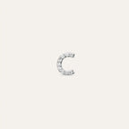 C Letter Diamond White Gold Piercing