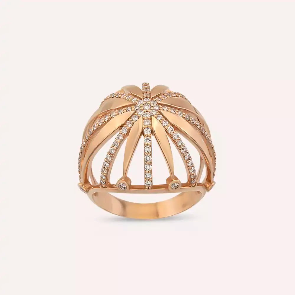 Imperia 0.82 CT Diamond Rose Gold Ring