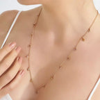 Cassiopeia Multicolor Safir Taşlı Rose Altın Kolye
