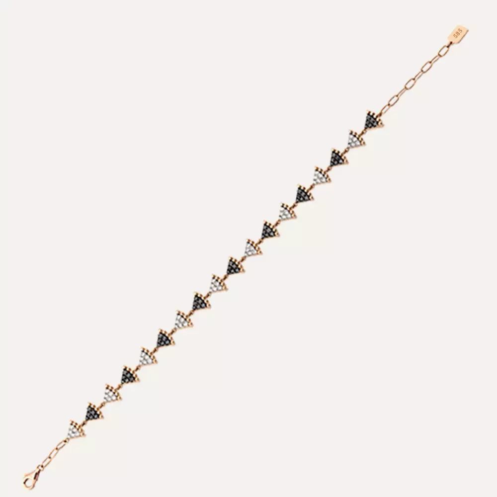 Petra Diamond-Accented Rose Gold Bracelet