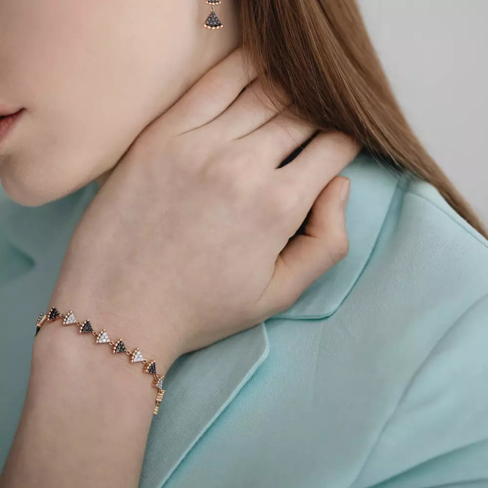 Petra Diamond-Accented Rose Gold Bracelet