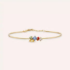 Candy Multi-color Sapphire and Diamond Yellow Gold Bracelet