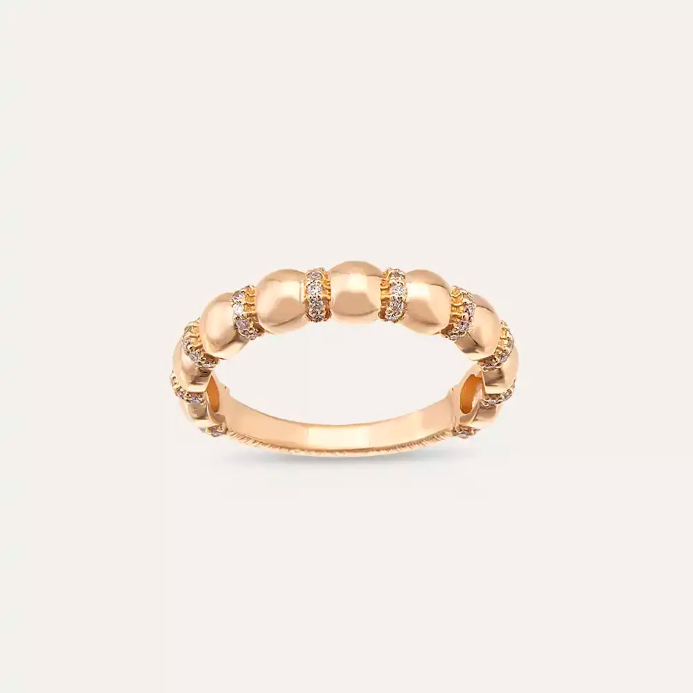 Cord 0.19 CT Diamond Rose Gold Ring