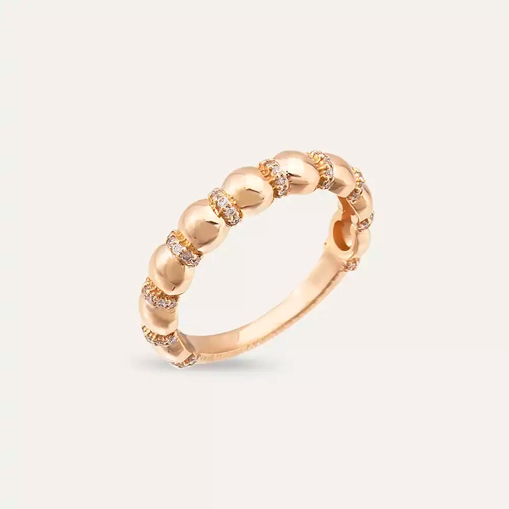 Cord 0.19 CT Diamond Rose Gold Ring