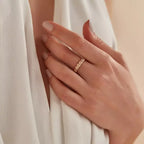 Cord Matte 0.20 CT Diamond Rose Gold Ring